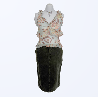 Cordrock Taschen y2k 90s Boho whimsy Teos Vintage Onlineshop