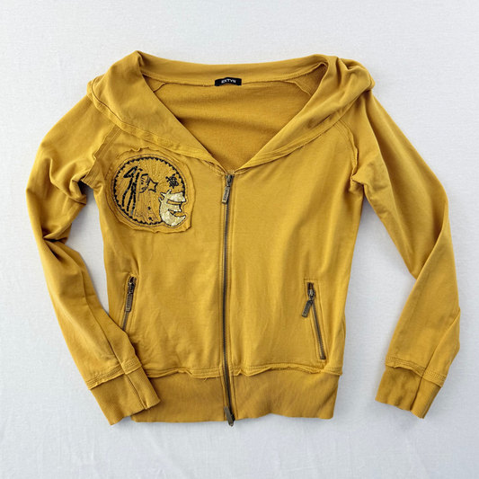 Extyn Zipper Cardigan Senfgeld Mesh