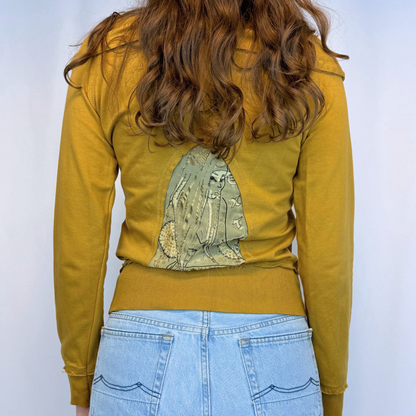 Extyn Zipper Cardigan Senfgeld Mesh
