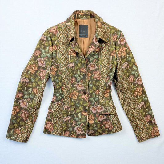 Blumenmuster Blazer Fabrizio Lenzi Whimsy Whimsical Vintage Second Hand