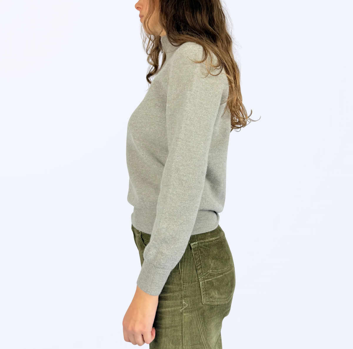 Half zip Sweater Wolle Teos Vintage Onlineshop
