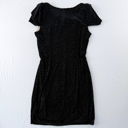 Samtkleid Leomuster Vintage Second Hand Frank Layman