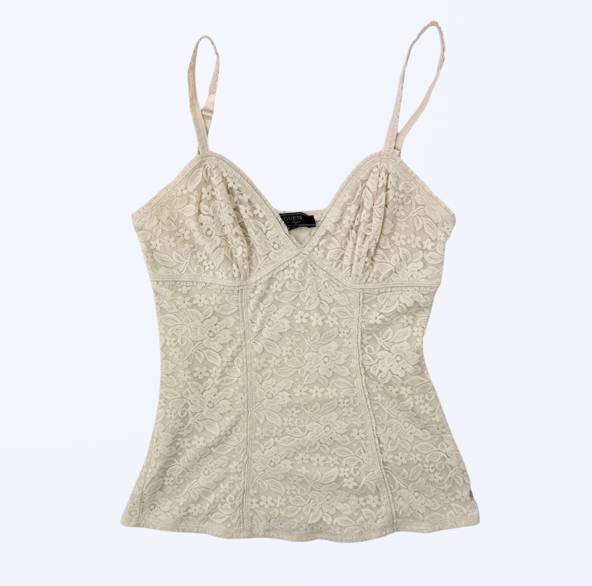 Guess Korsagen Sliptop Spitze champagner Gr. S Teos Vintage Onlineshop