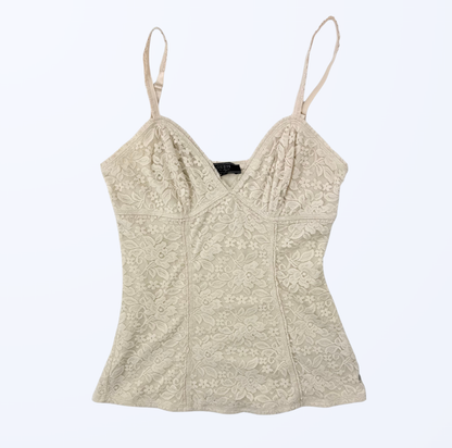 Guess Korsagen Sliptop Spitze champagner Gr. S Teos Vintage Onlineshop