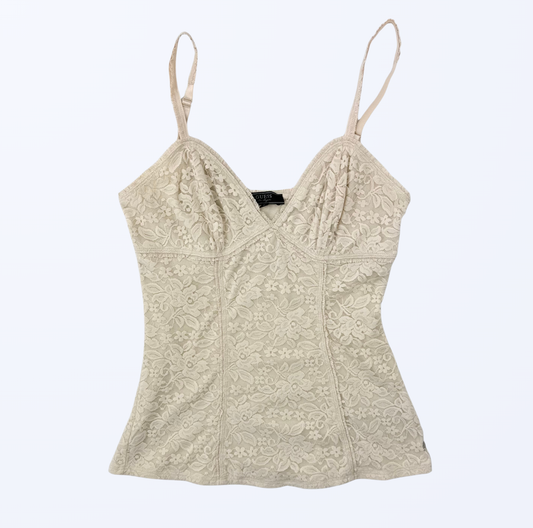 Guess Korsagen Sliptop Spitze champagner Gr. S Teos Vintage Onlineshop