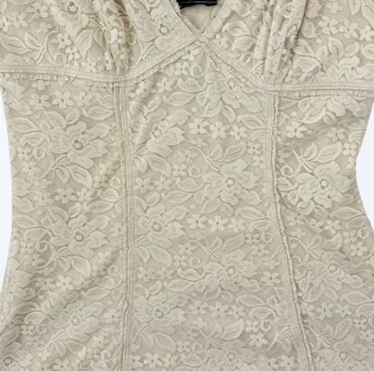 Guess Korsagen Sliptop Spitze champagner Gr. S Teos Vintage Onlineshop