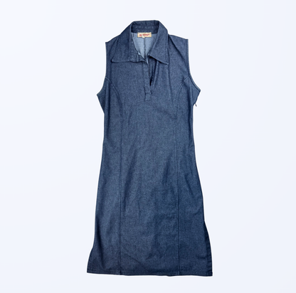 Vintage Jeanskleid Midi 70s Style Teos Vintage Onlineshop