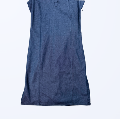 Vintage Jeanskleid Midi 70s Style Teos Vintage Onlineshop