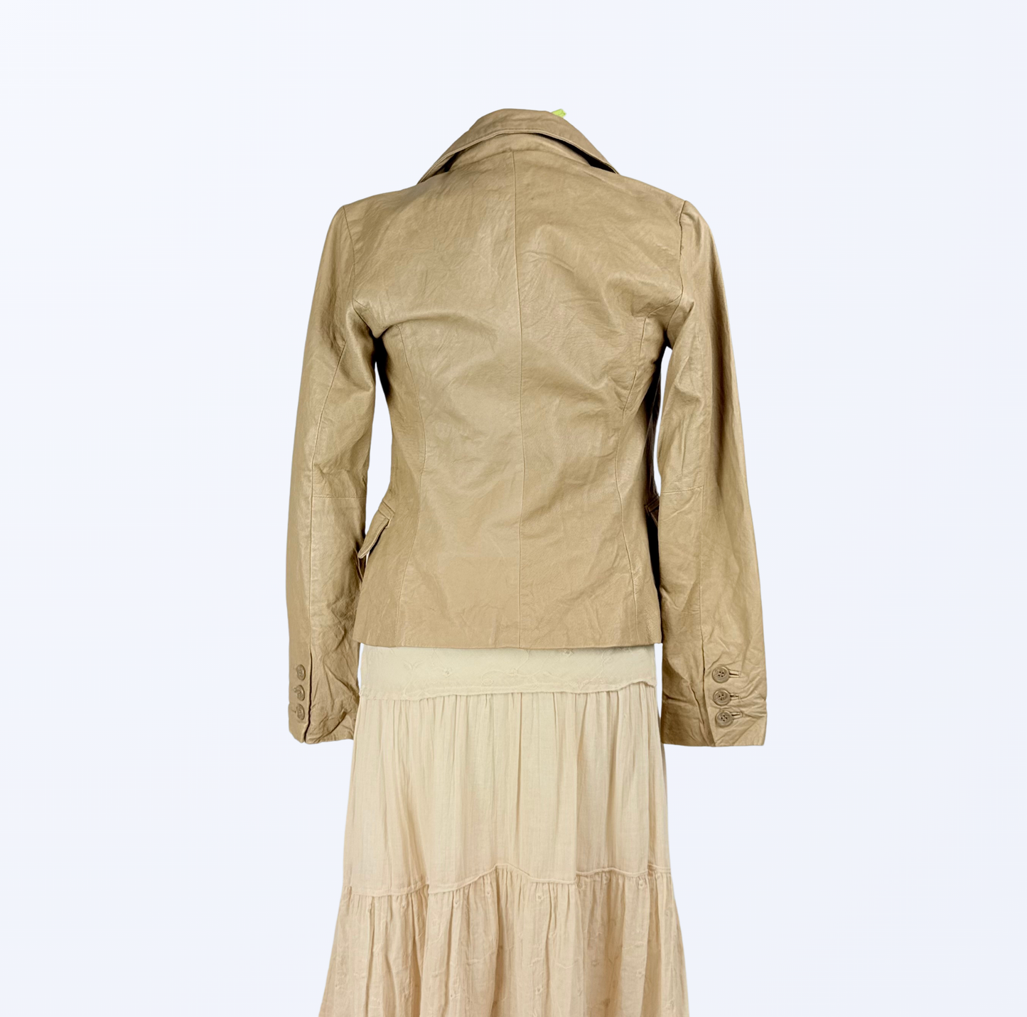 Just Jeans Lederjacke Lederblazer beige Teos Vintage Onlineshop