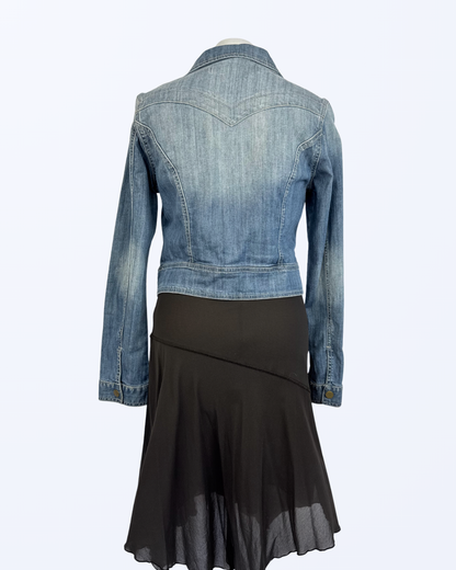 Kappahl Jeansjacke denimblau mit Waschung Teos Vintage