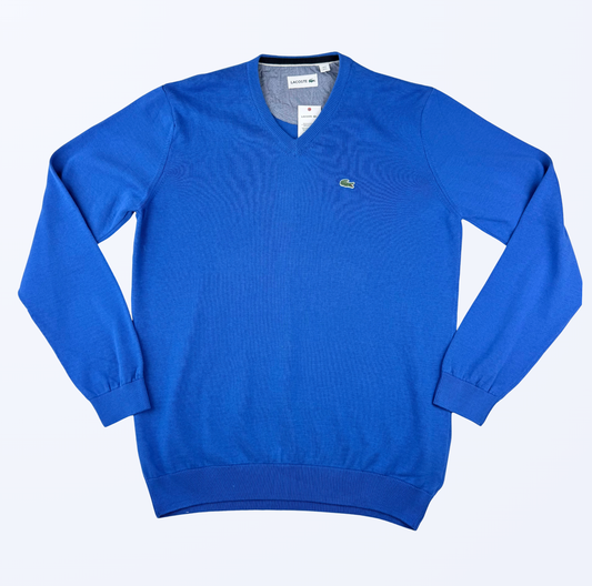 Lacoste Sweater V-Neck Königsblau Teos Vintage Onlineshop