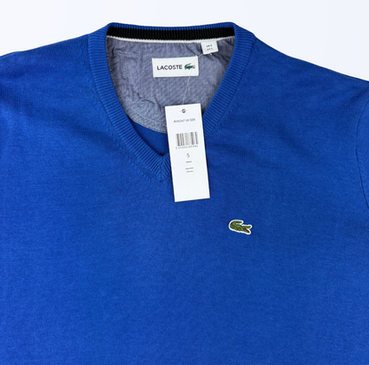 Lacoste Sweater V-Neck Königsblau Teos Vintage Onlineshop