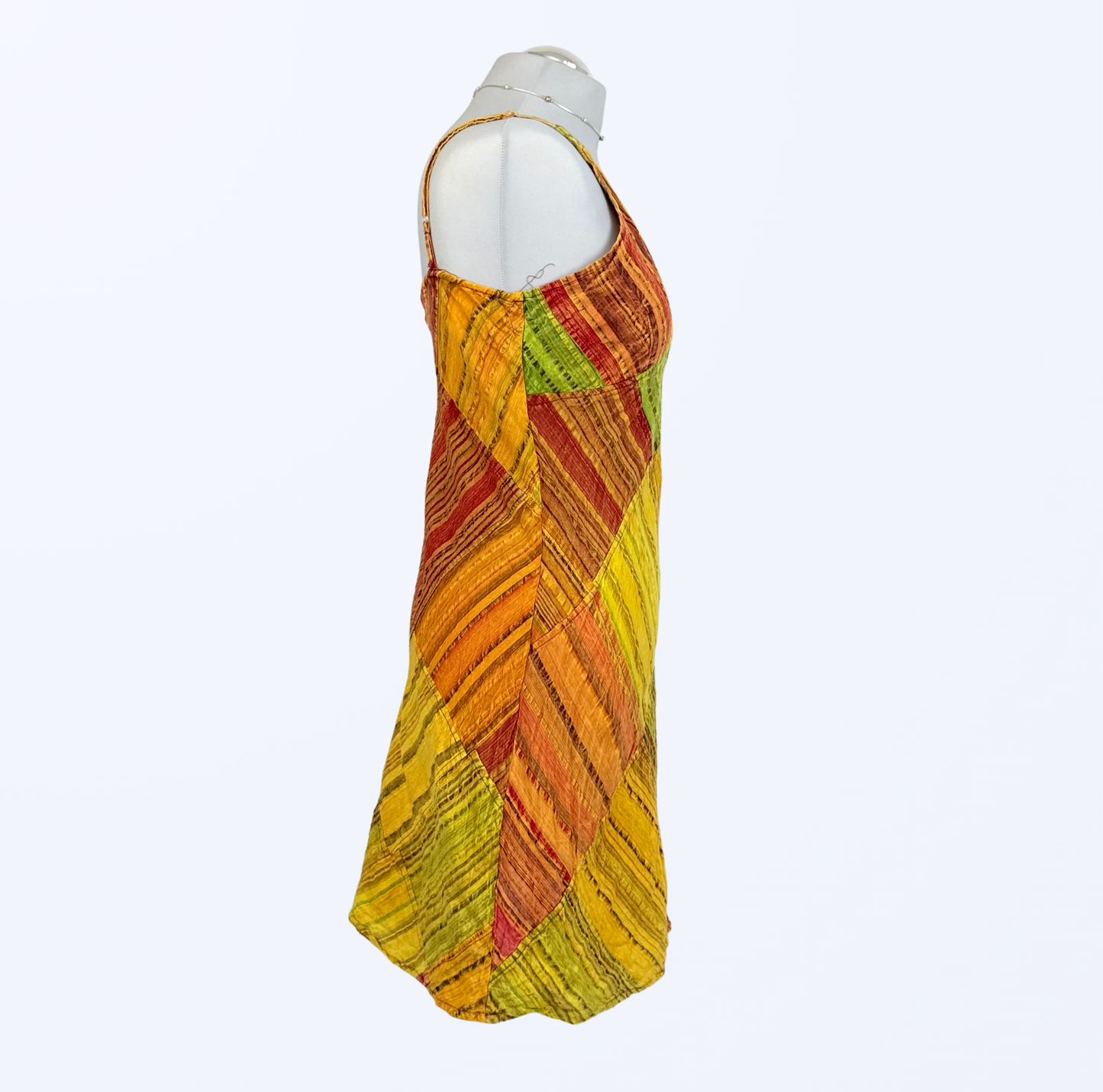 Lara Ethnics Boho Whimsy Whimsical Festival goa Minikleid orange grün gelb