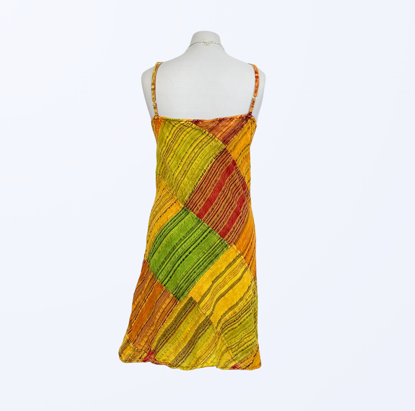 Lara Ethnics Boho Whimsy Whimsical Festival goa Minikleid orange grün gelb