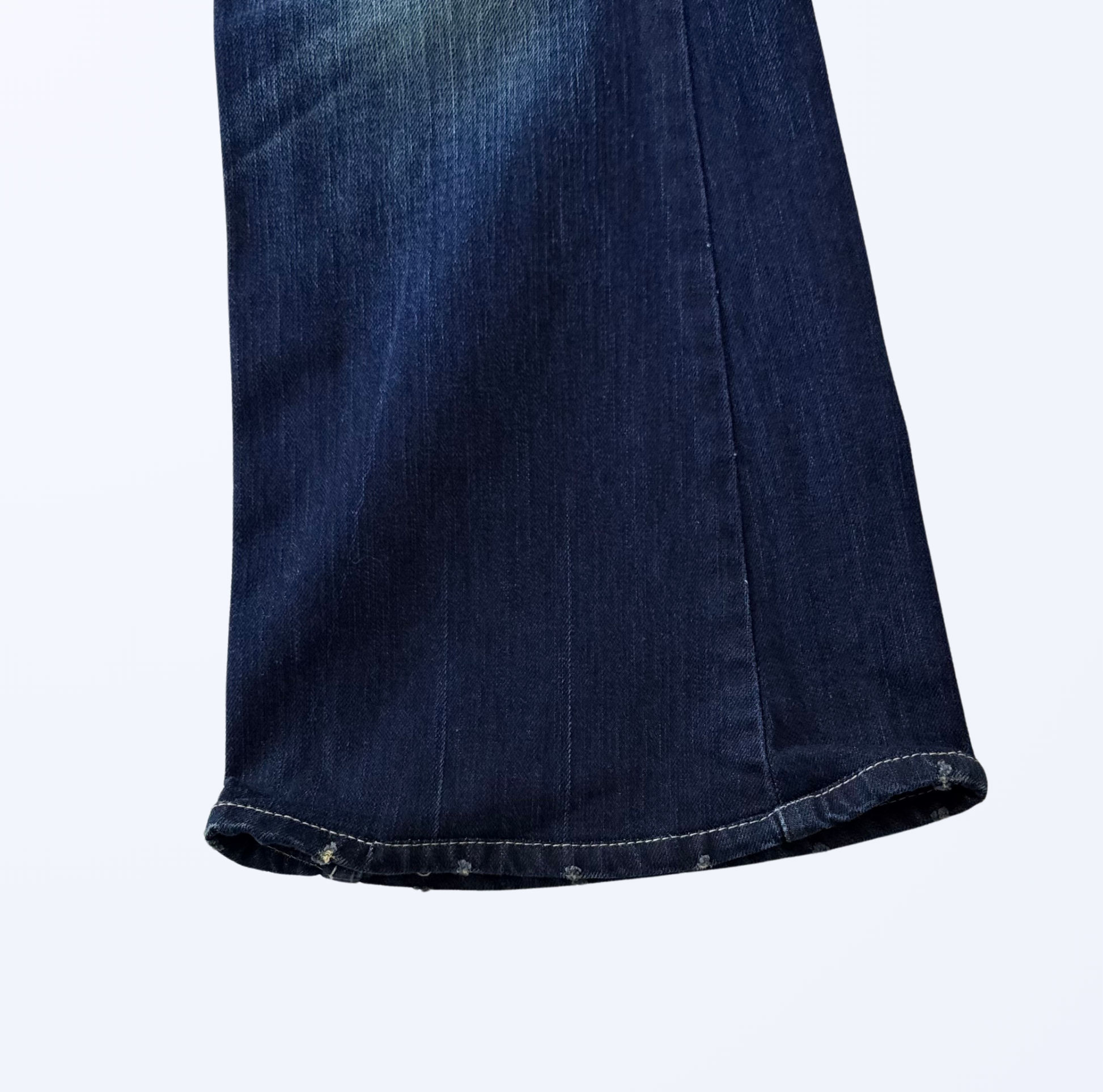 Levis Schlaghose Bootcut Flared Jeans dunkelblau besondere Back Pockets