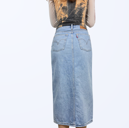 Levi‘s Premium Denim Midirock Retro Style Casual Chic Teos Vintage Onlineshop