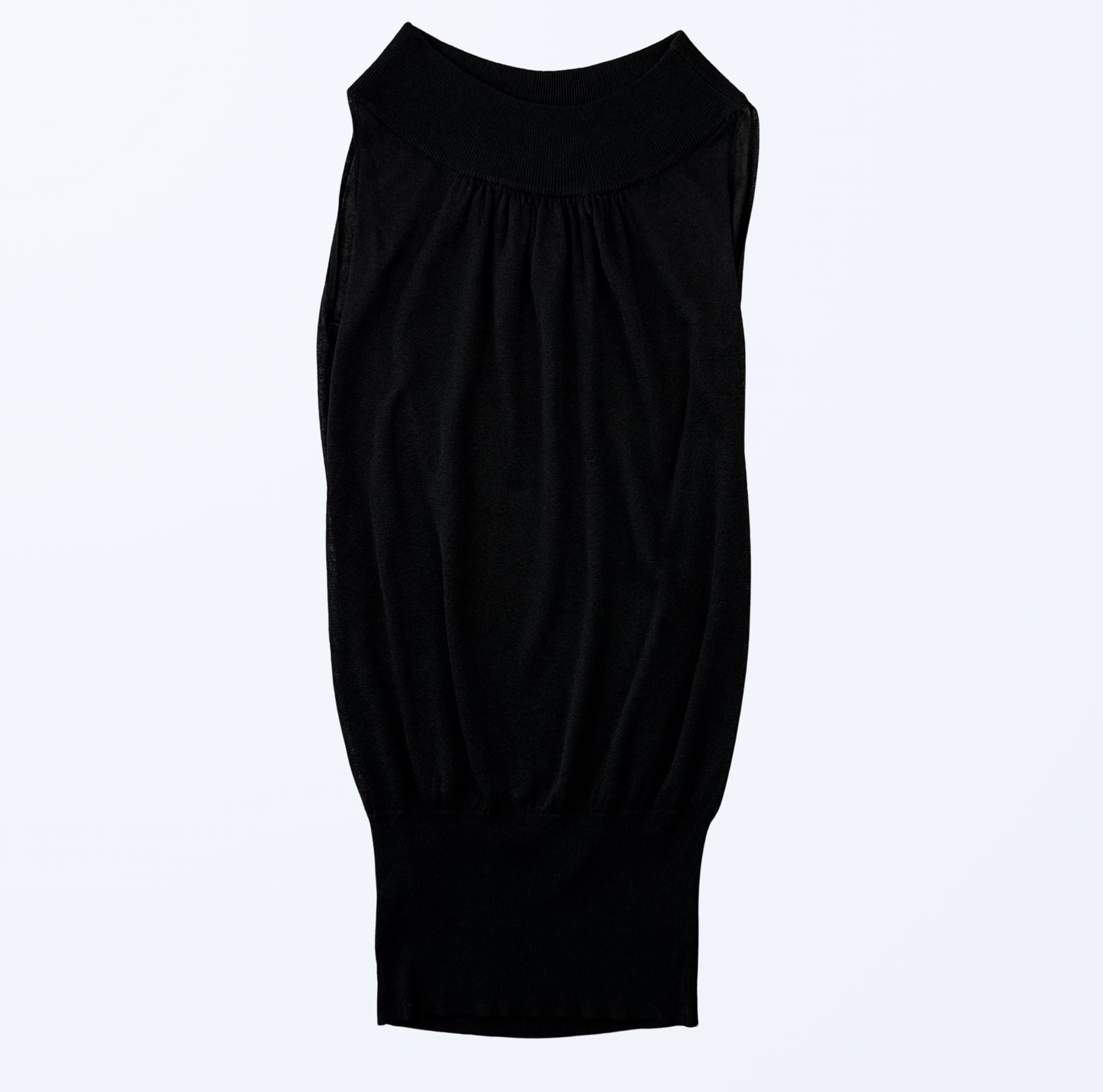 List Kleid schwarz semitransparent Teos Vintage Onlineshop