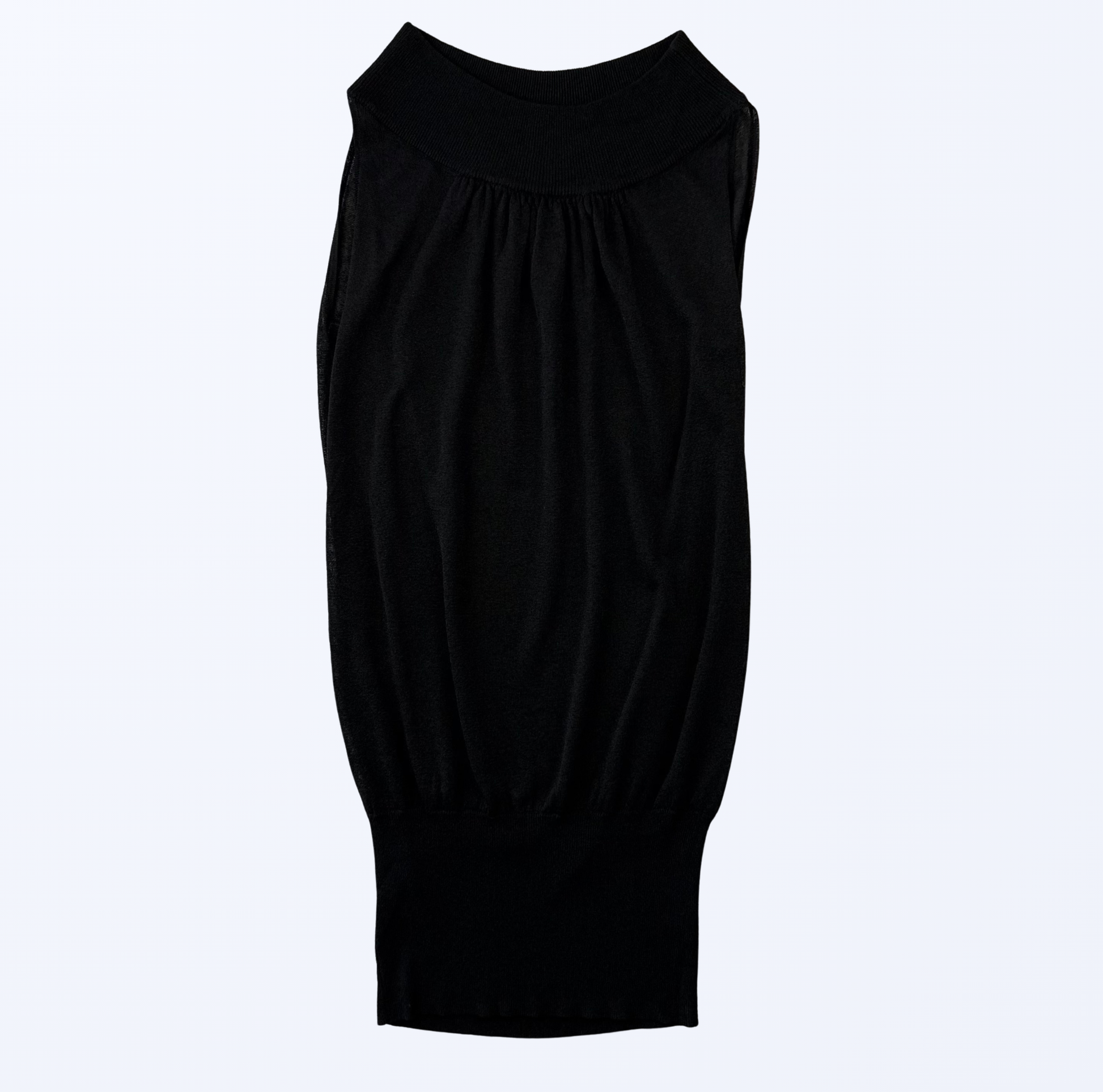 List Kleid schwarz semitransparent Teos Vintage Onlineshop