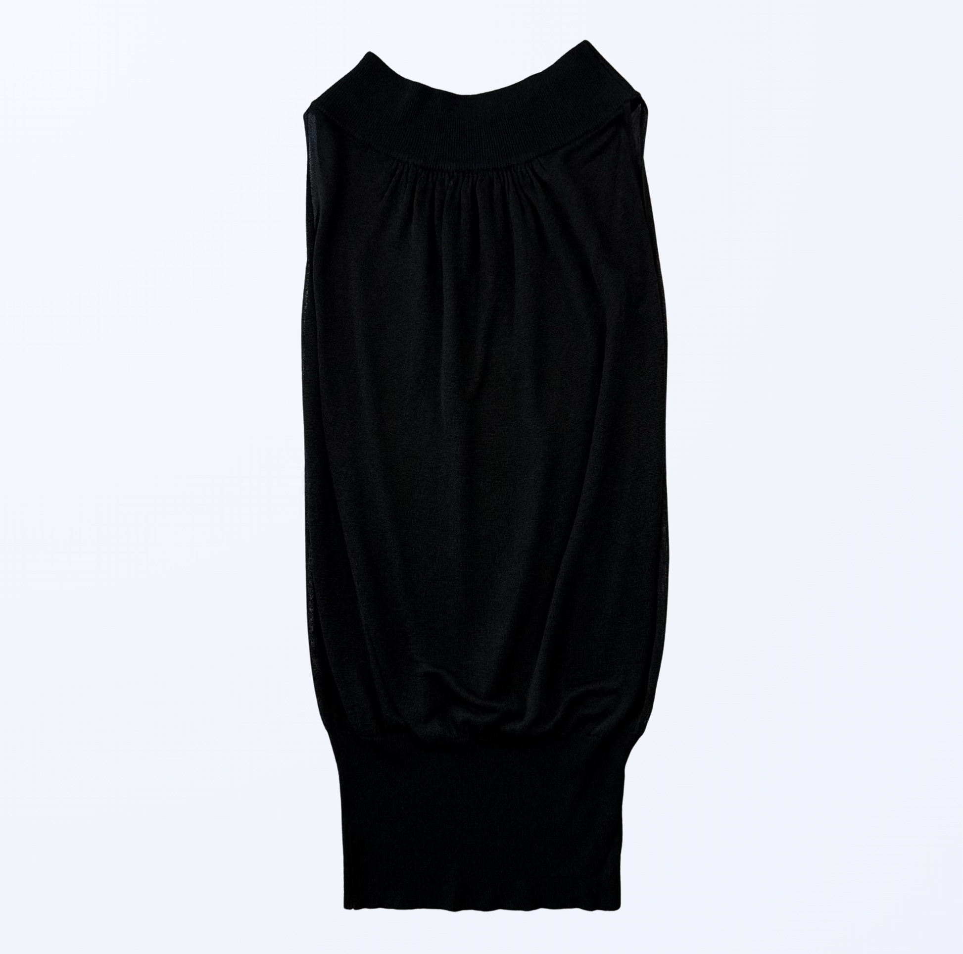 List Kleid schwarz semitransparent Teos Vintage Onlineshop