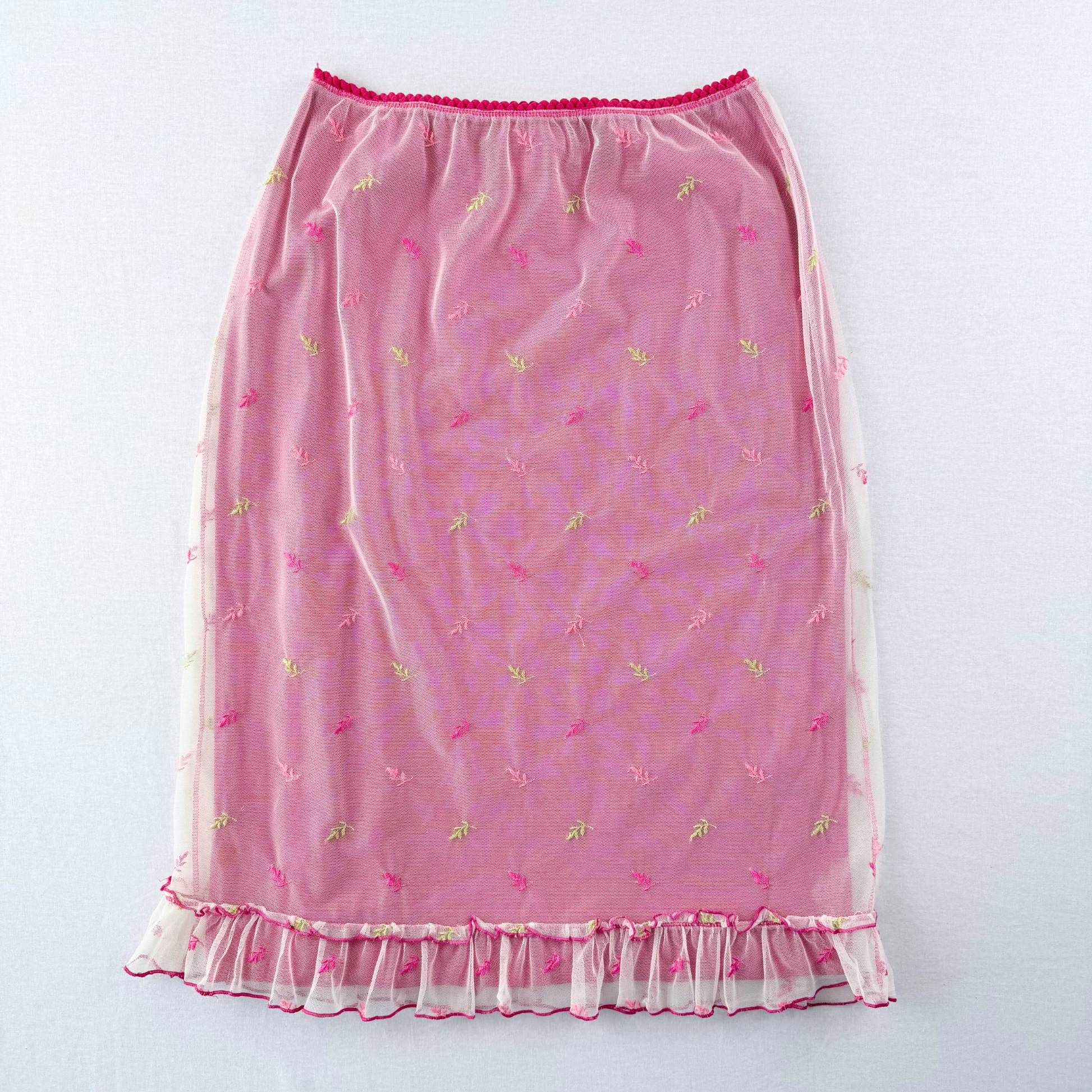 Liu Jo Rock y2k Mesh Spitze Blumen Vintage Second Hand