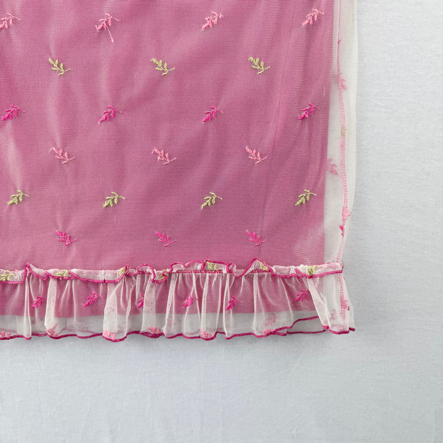 Liu Jo Rock y2k Mesh Spitze Blumen Vintage Second Hand