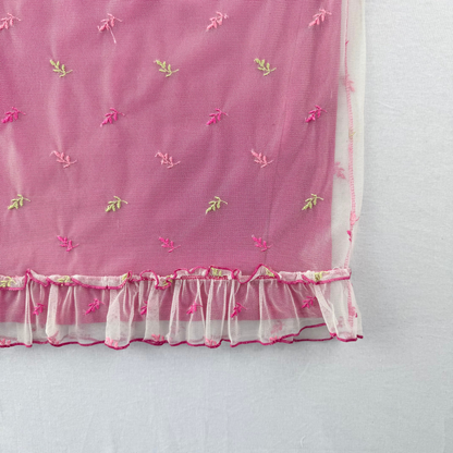 Liu Jo Rock y2k Mesh Spitze Blumen Vintage Second Hand