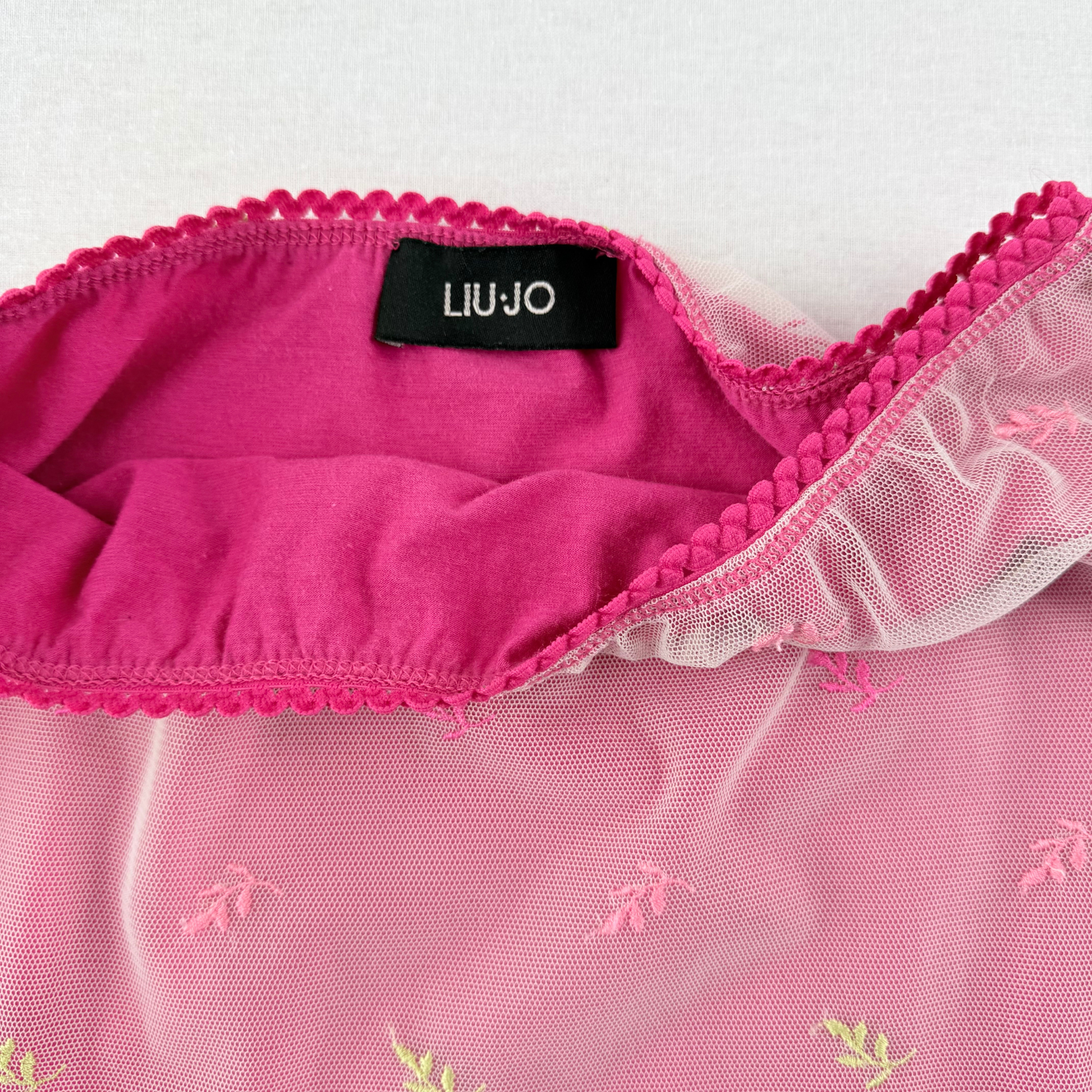 Liu Jo Rock y2k Mesh Spitze Blumen Vintage Second Hand