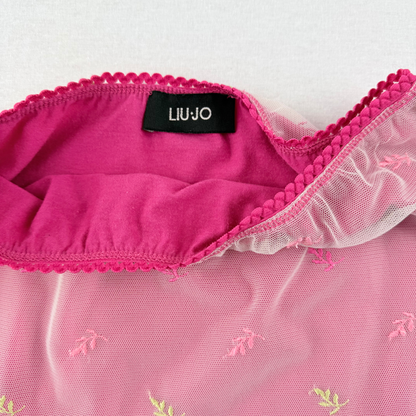 Liu Jo Rock y2k Mesh Spitze Blumen Vintage Second Hand