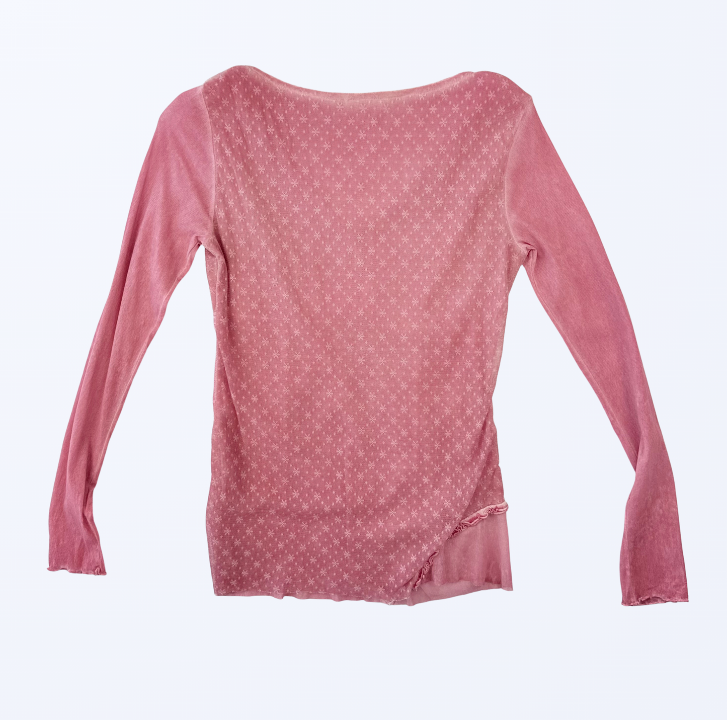 Longlseeve romantisch rosa pink Teos Vintage Onlineshop