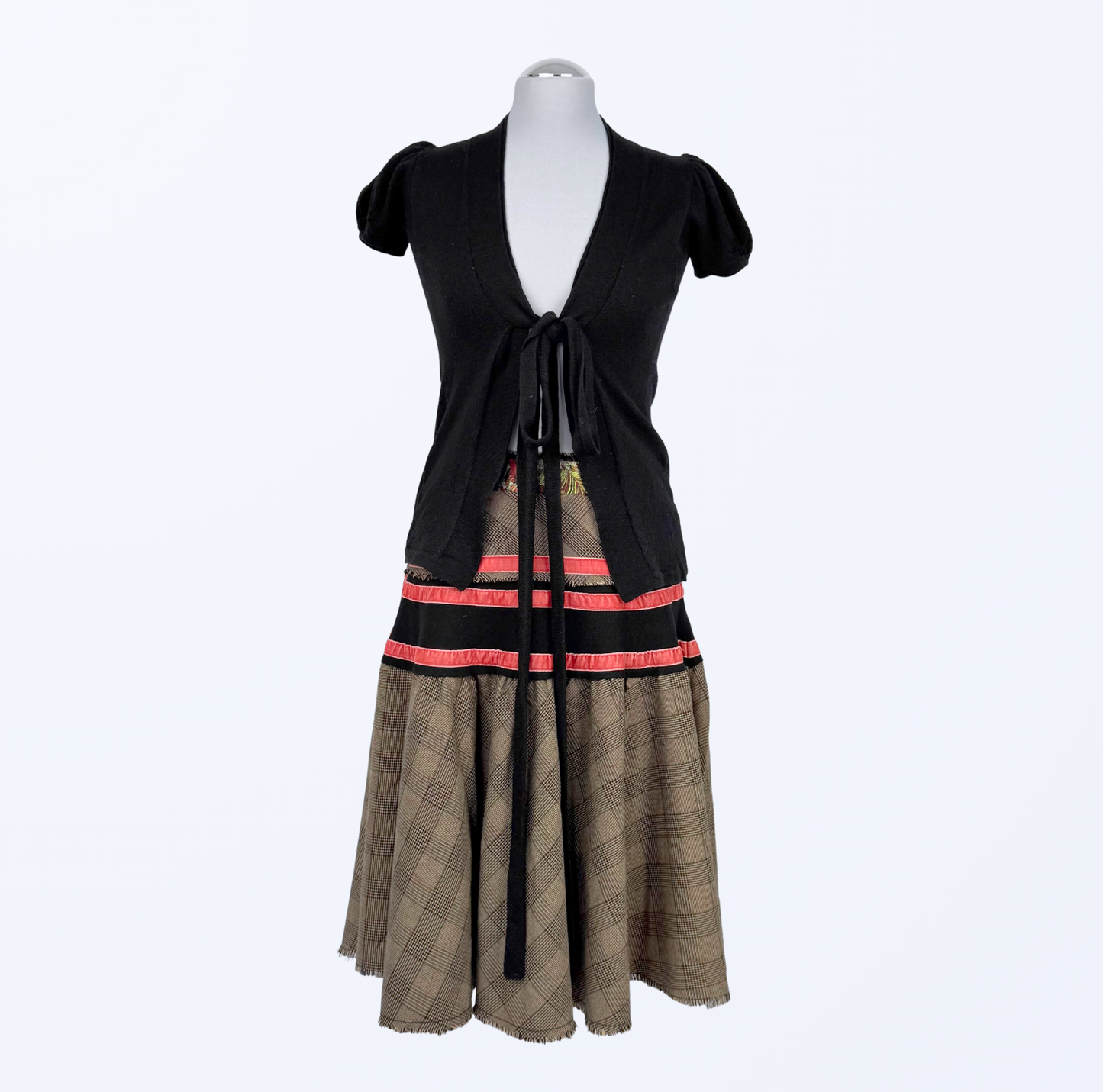 Designer Second Hand Wickeloberteil 100 % Wolle  Maliparmi Teos Vintage Onlineshop