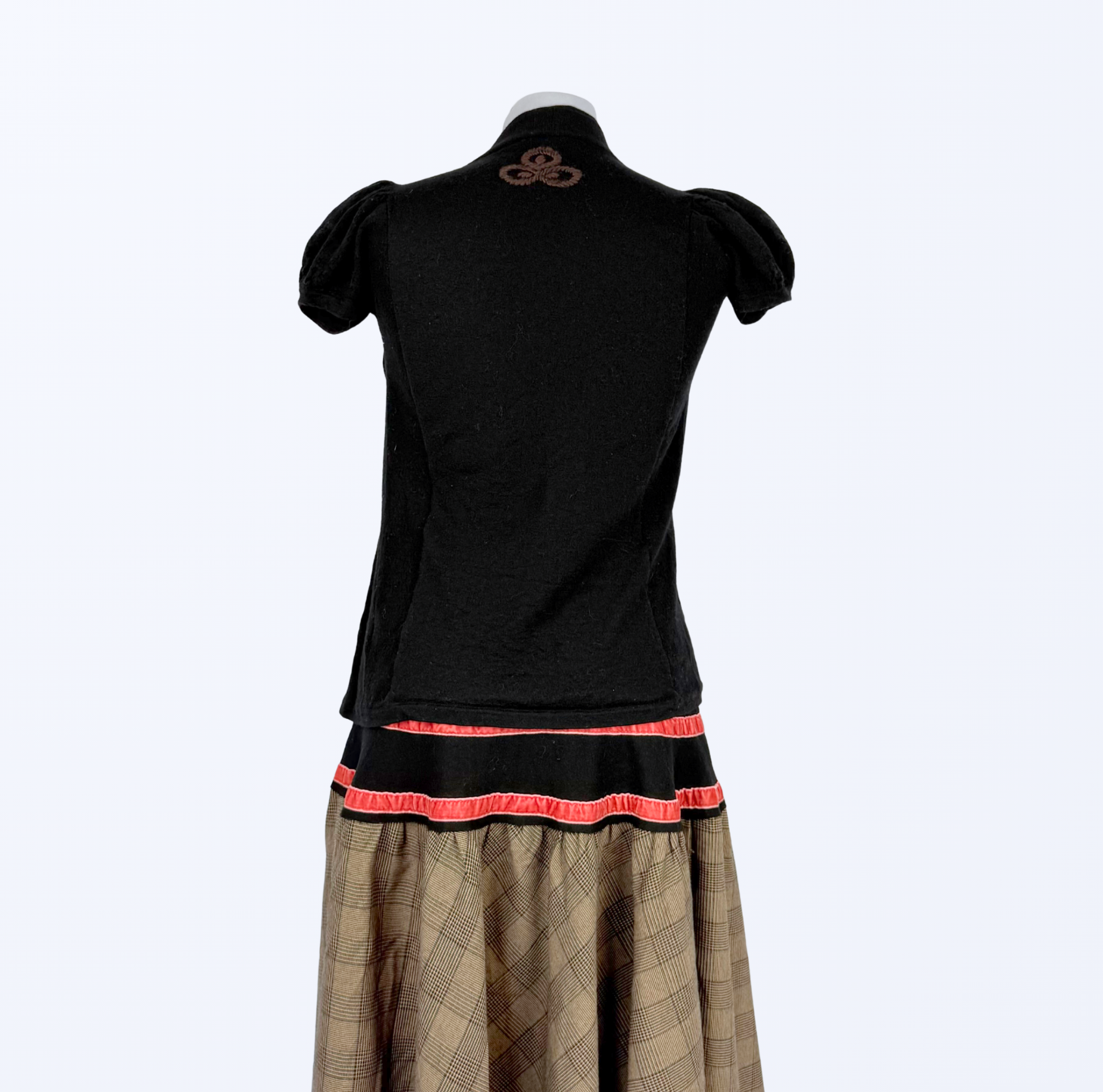 Designer Second Hand Wickeloberteil 100 % Wolle  Maliparmi Teos Vintage Onlineshop