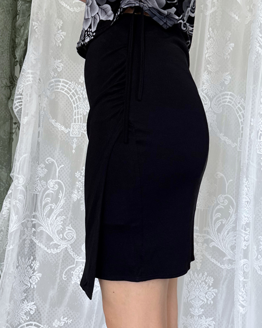 Marc Cain Midirock Asymmetrisch schwarz Gr. S Teos Vintage Onlineshop