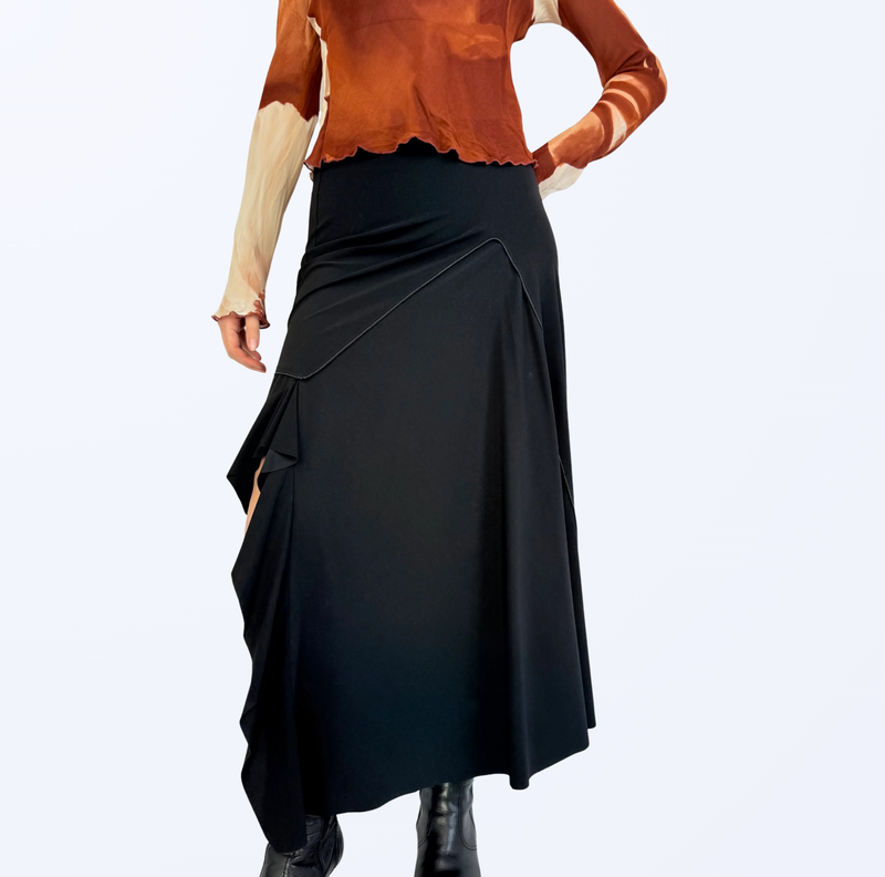 Maxirock asymmetrisch Fairy Grunge Style Teos Vintage Onlineshop