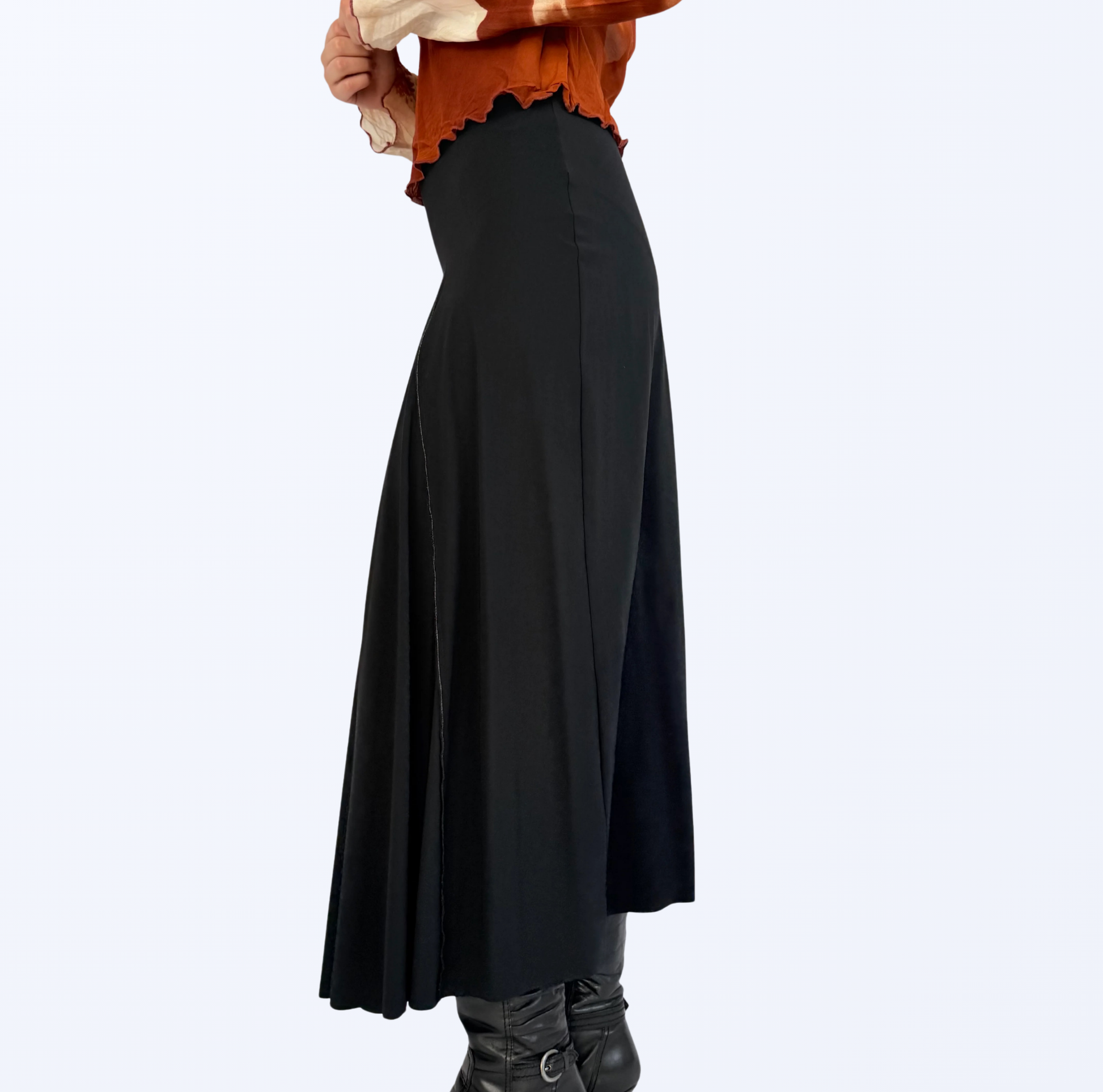 Maxirock asymmetrisch Fairy Grunge Style Teos Vintage Onlineshop
