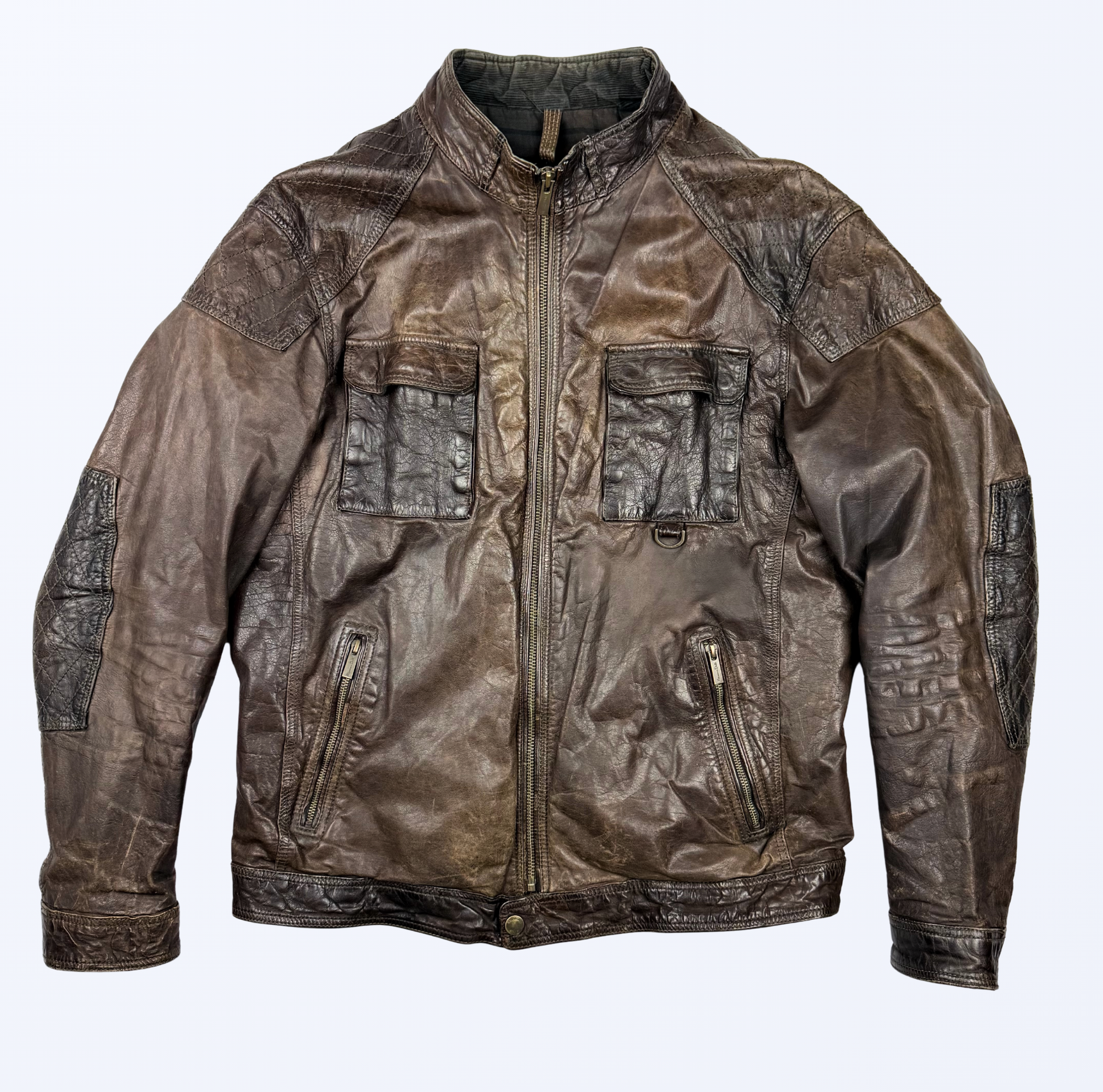 Massimo Dutti Lederjacke Teos Vintage Onlineshop
