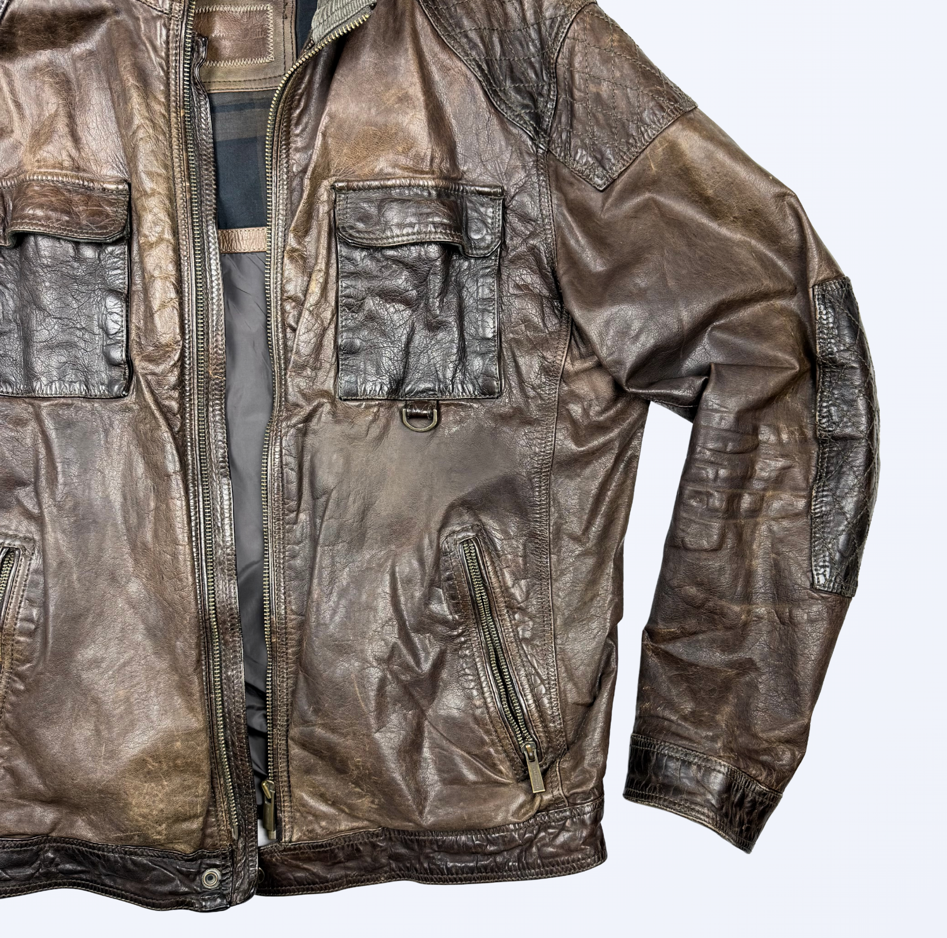 Massimo Dutti Lederjacke Teos Vintage Onlineshop