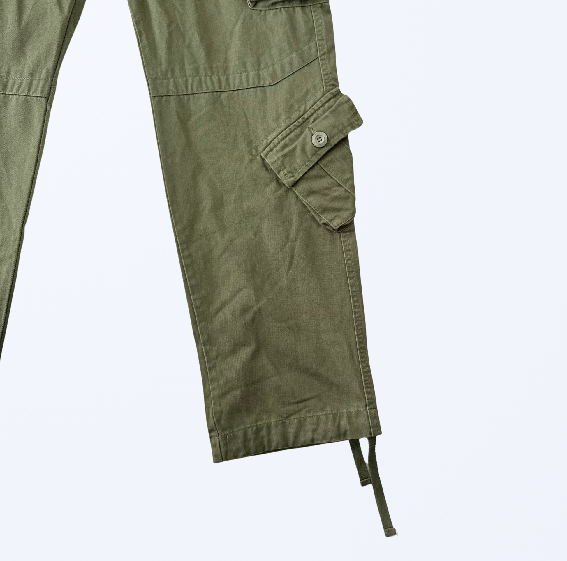 Matchstick Cargohose dunkelgrün Utility Street Style Teos Vintage