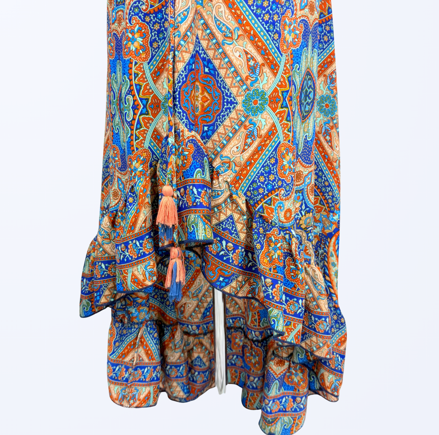 Vokuhila Kleid Ibiza Boho Fesitval Beach Strandurlaub Teos Vintage