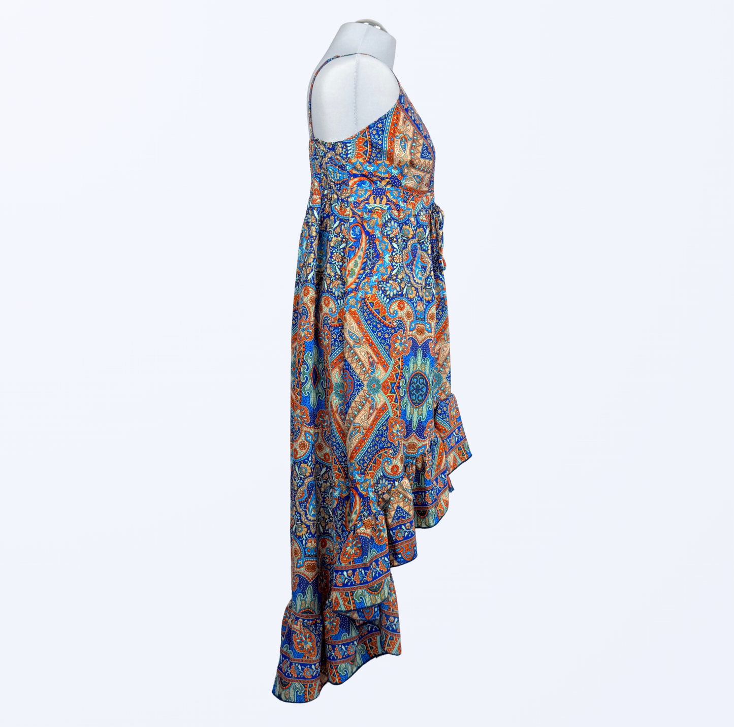 Vokuhila Kleid Ibiza Boho Fesitval Beach Strandurlaub Teos Vintage