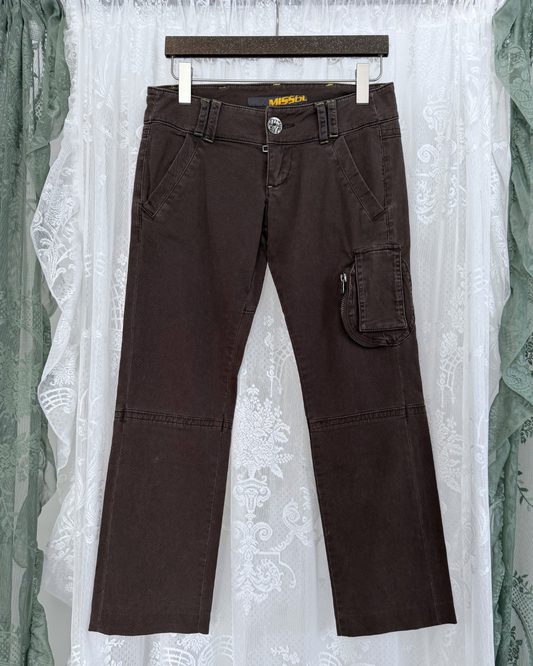 Miss Sixty Cargo Hose Jeans braun (S/M)