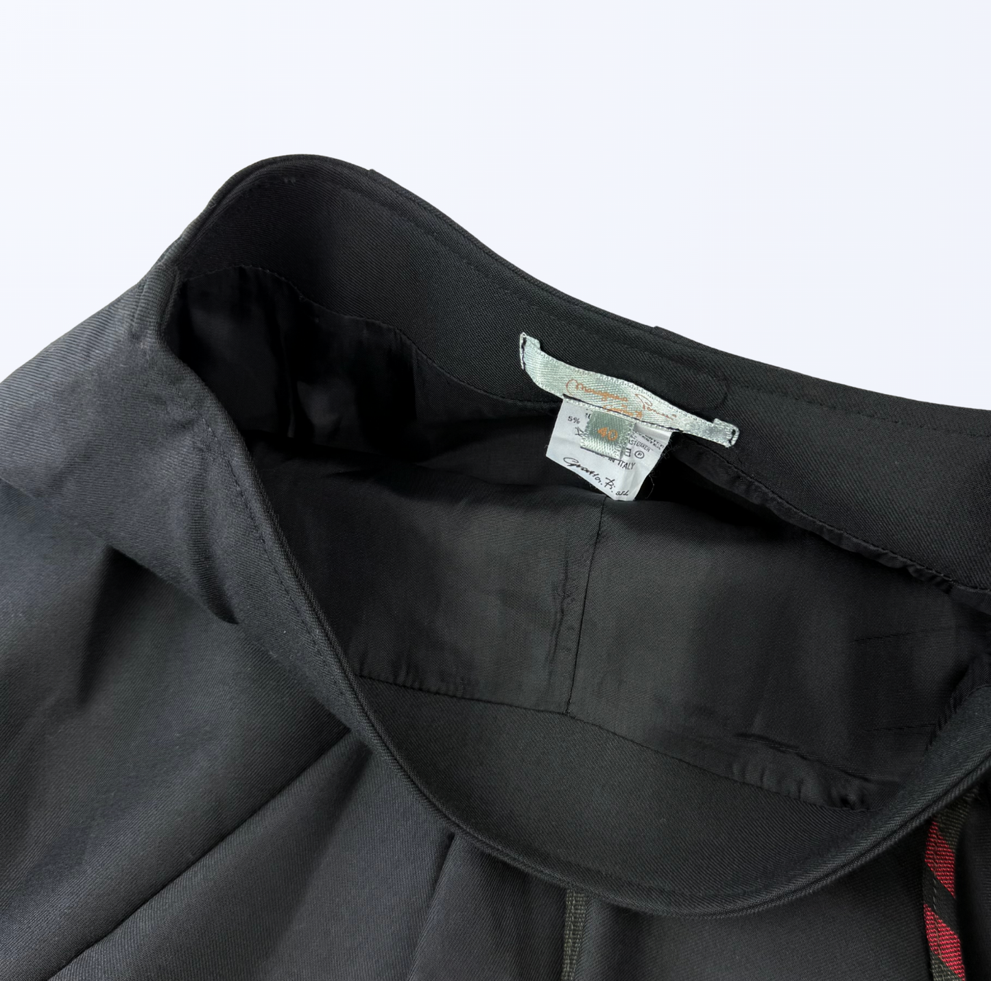 Asymmetrischer Rock kariert schwarz Layer Stil 
