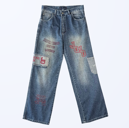New Waads Jeans Baggy Aufnäher Teos Vintage Onlineshop