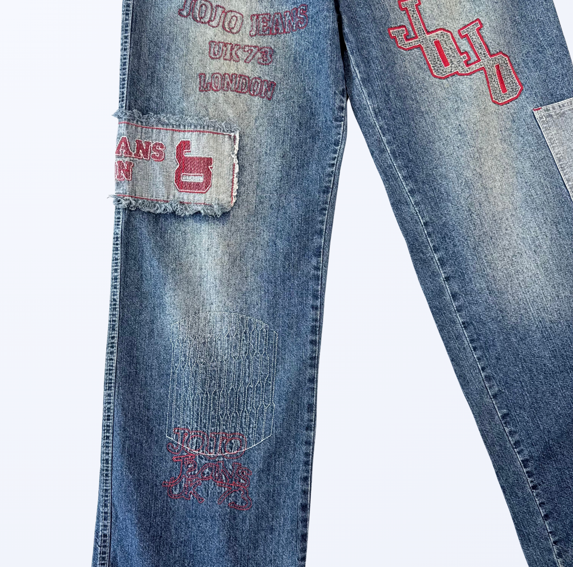 New Waads Jeans Baggy Aufnäher Teos Vintage Onlineshop