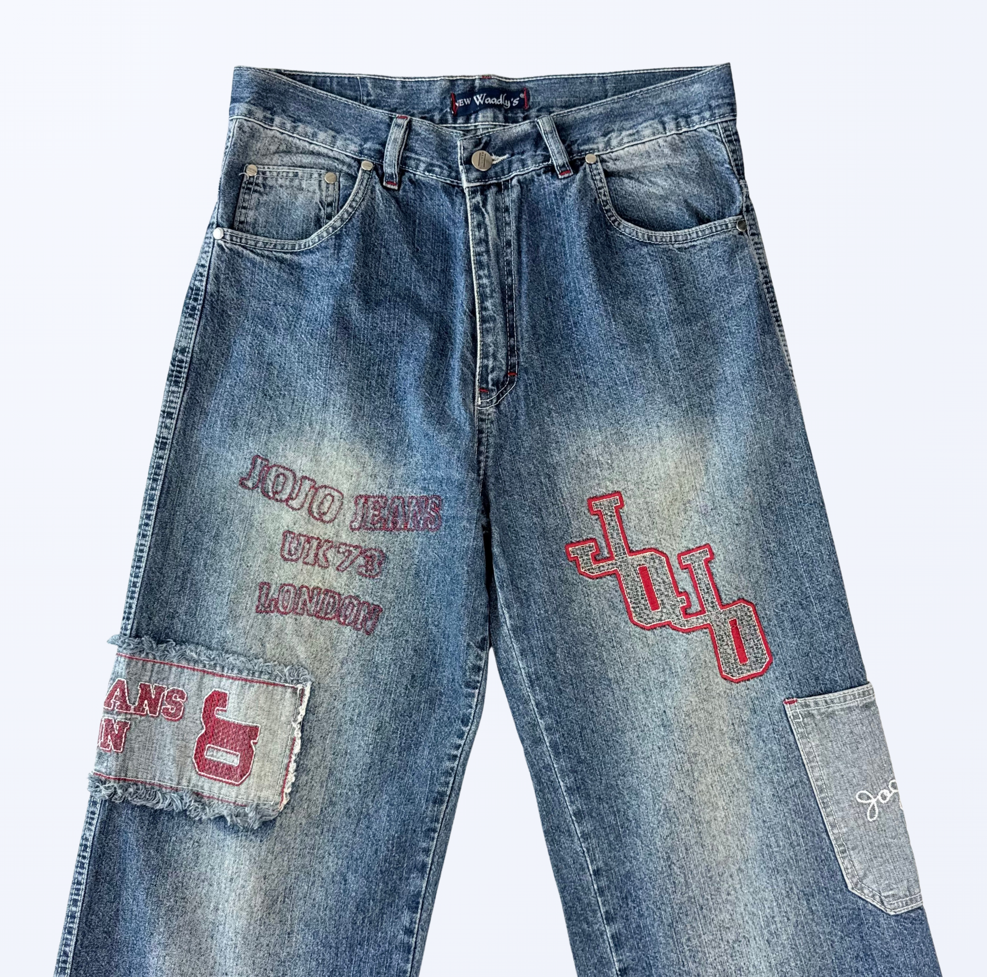 New Waads Jeans Baggy Aufnäher Teos Vintage Onlineshop