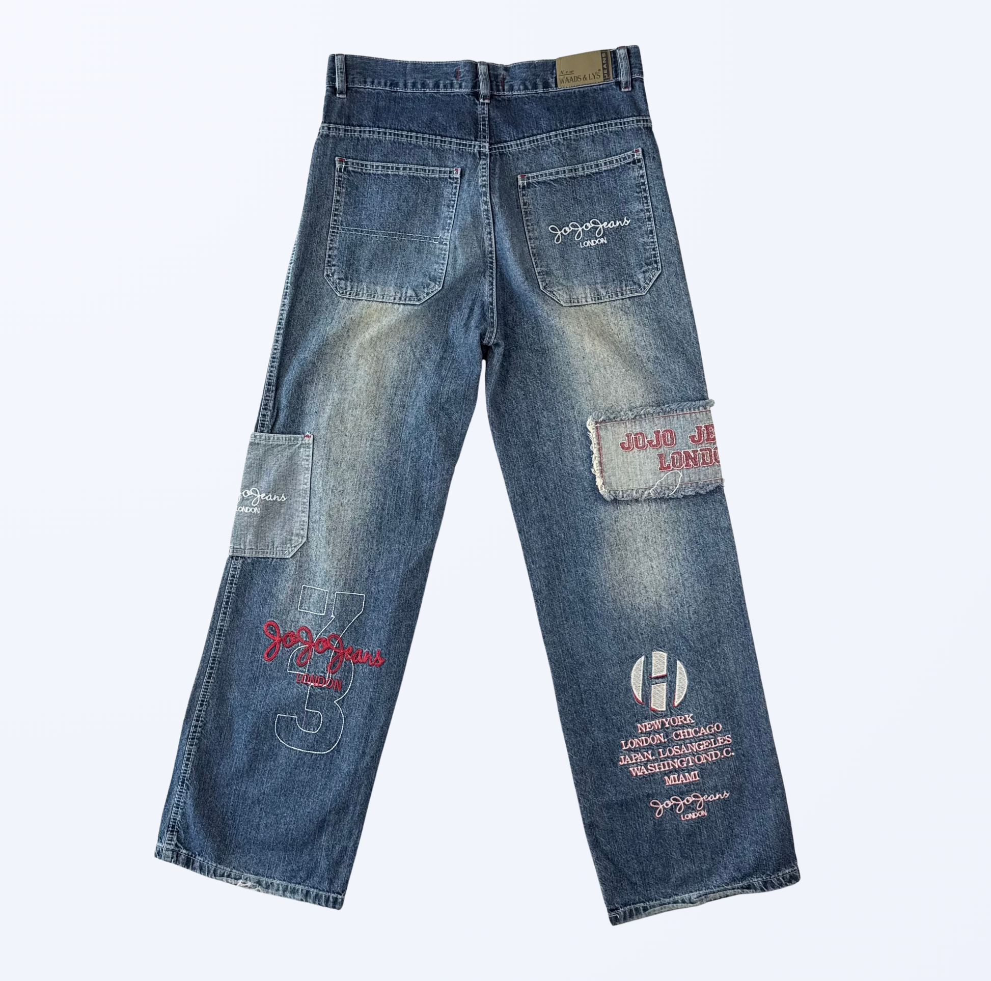 New Waads Jeans Baggy Aufnäher Teos Vintage Onlineshop
