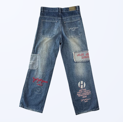 New Waads Jeans Baggy Aufnäher Teos Vintage Onlineshop
