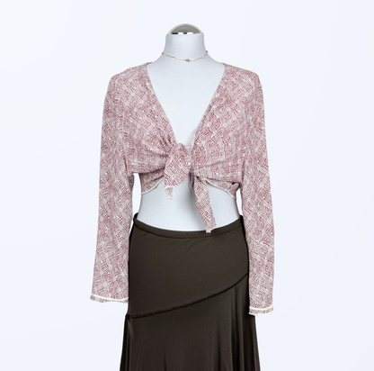 Nile Bolero L XL gemustert Teos Vintage Onlineshop