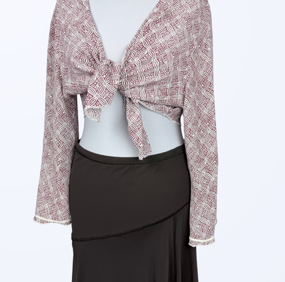 Nile Bolero L XL gemustert Teos Vintage Onlineshop