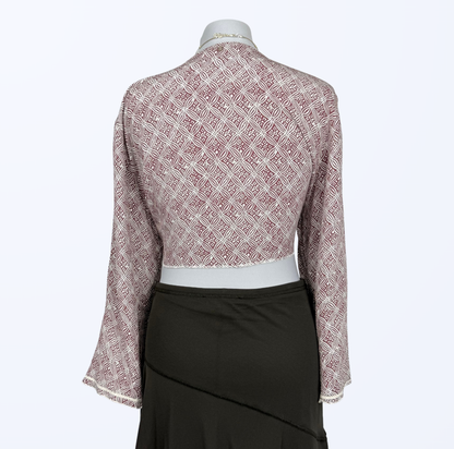 Nile Bolero L XL gemustert Teos Vintage Onlineshop