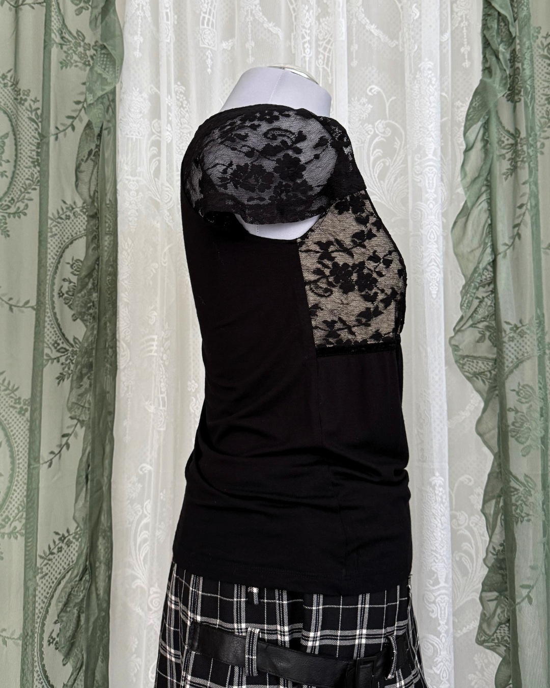 T-Shirt Olsen Spitze witchy 90s Style Teos Vintage Online Shop
